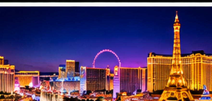 The Las Vegas Strip lit up at night