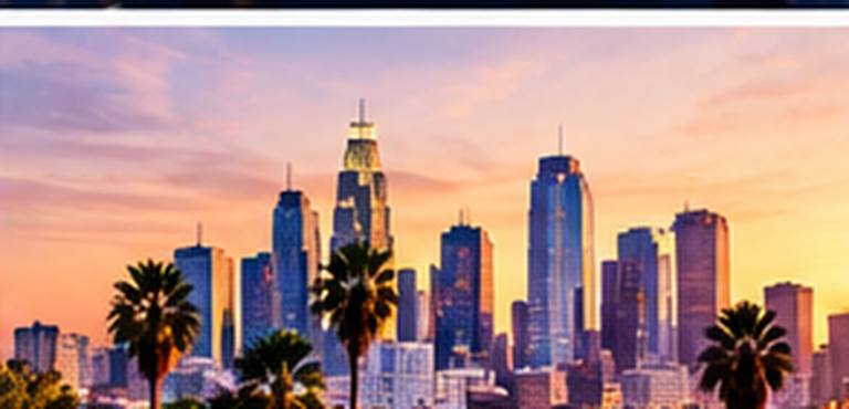 Los Angeles skyline — Executive Black Car